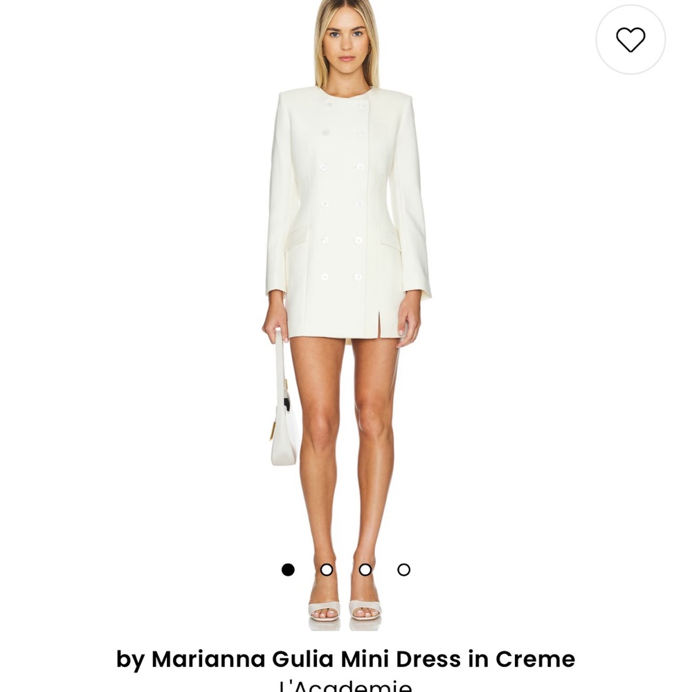 L’Academie cream dress in size small